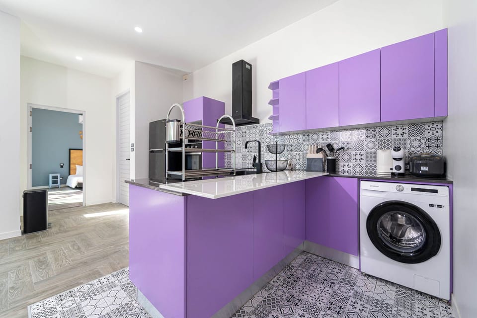 2-Bedroom Pool Villa | Private kitchen | Full-size fridge, microwave, oven, stovetop