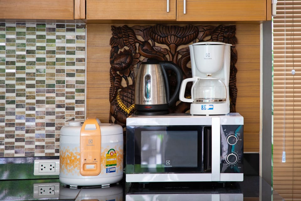 2 Bedrooms Pool Villa | Private kitchen | Full-size fridge, microwave, oven, stovetop