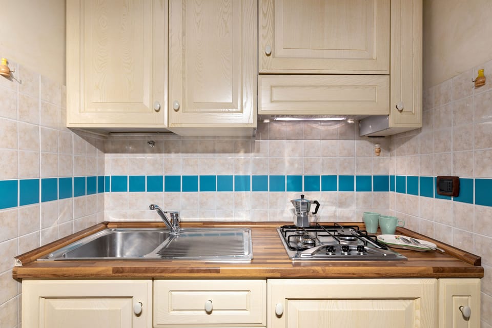 Apartment, 1 Bedroom | Private kitchen | Fridge, stovetop, coffee/tea maker, electric kettle