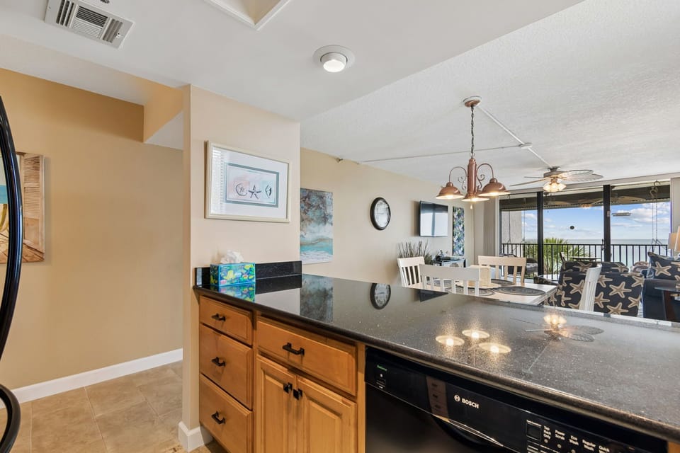 View of the Gulf from the kitchen