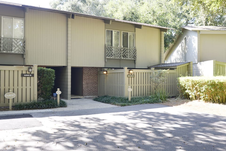 Front of villa