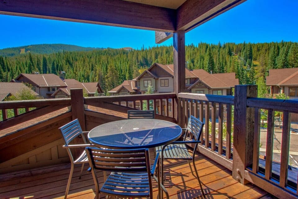 Enjoy stunning views from the private deck.