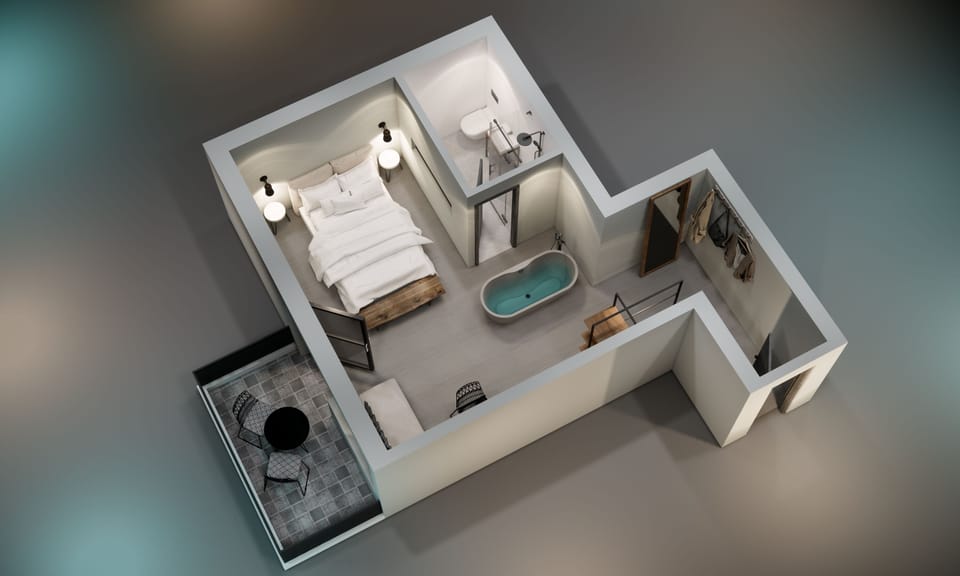 Exclusive Double Room, Bathtub | Individually decorated, individually furnished, free WiFi, bed sheets
