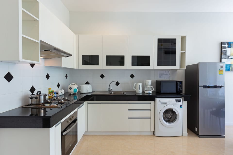 2 Bedrooms Pool Villa | Private kitchen | Fridge, microwave, oven, stovetop