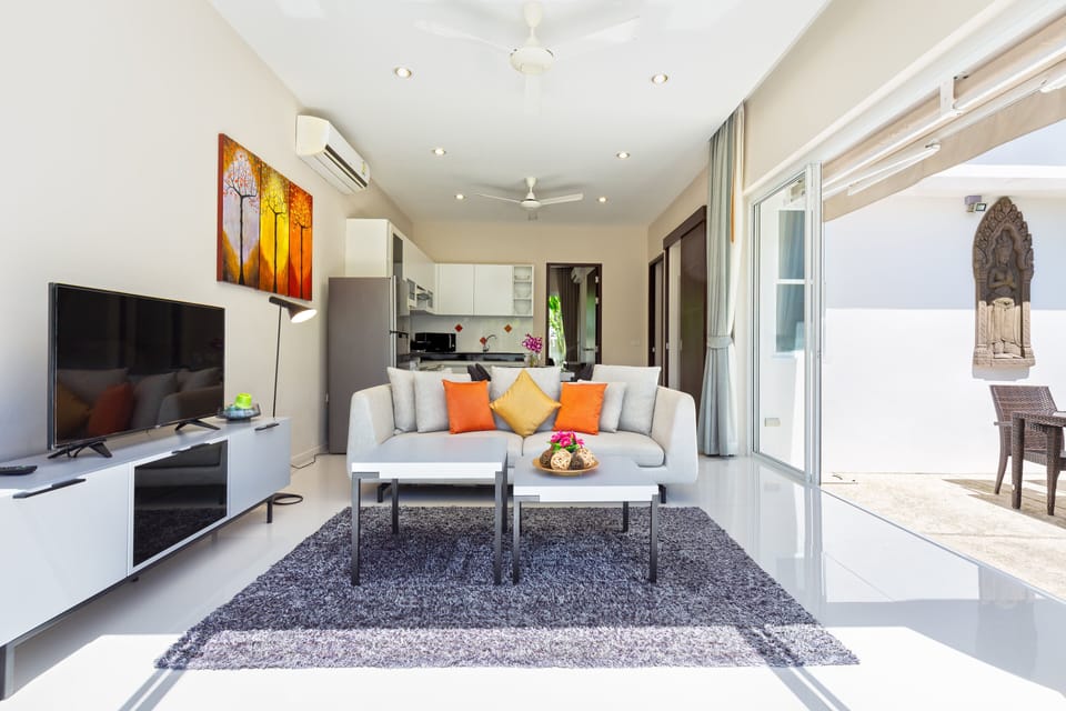 2 Bedrooms Pool Villa | Living room | LCD TV