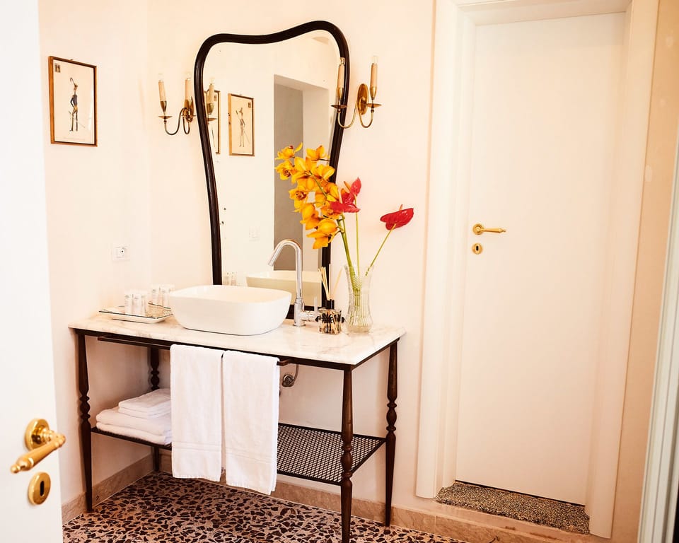 Double Room, Terrace, Hill View | Bathroom sink