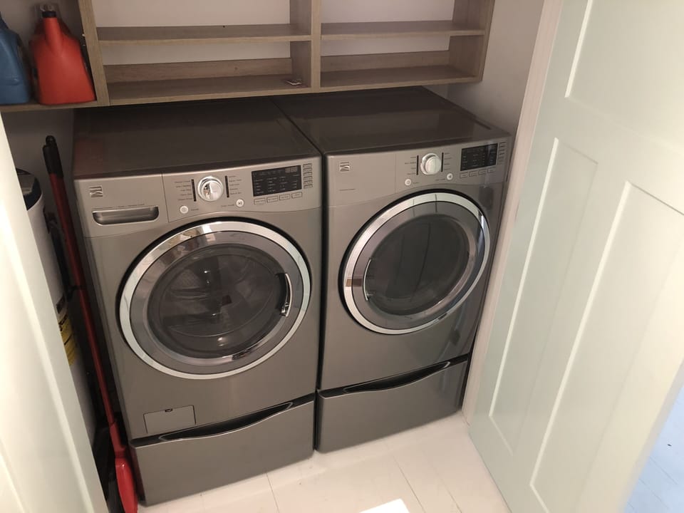 washer and dryer in unit
