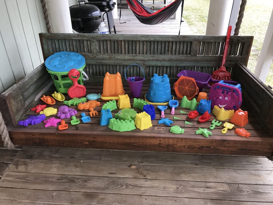 Plenty of sand toys for kids!