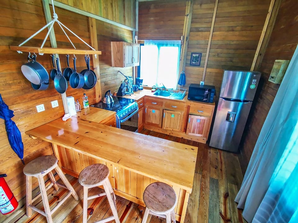 Comfort Room, Multiple Beds, Non Smoking, Pool View | Private kitchen | Full-size fridge, microwave, coffee/tea maker, electric kettle