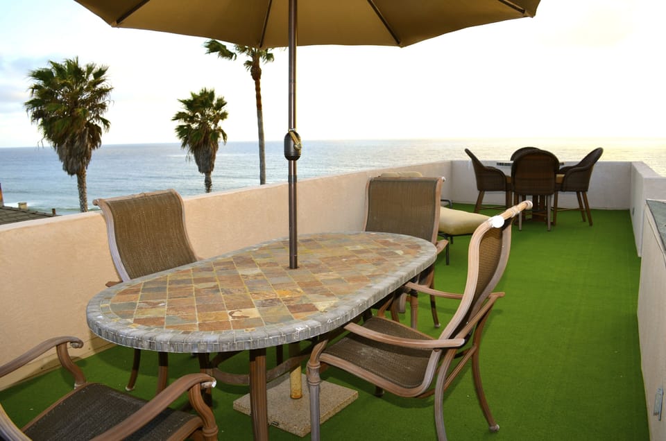 Plenty of room to lounge on the private and large roof top deck. 