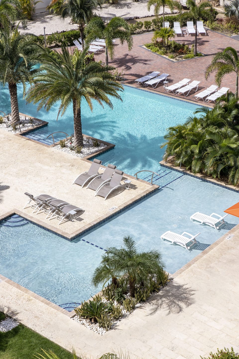 Shallow pool and deep pool