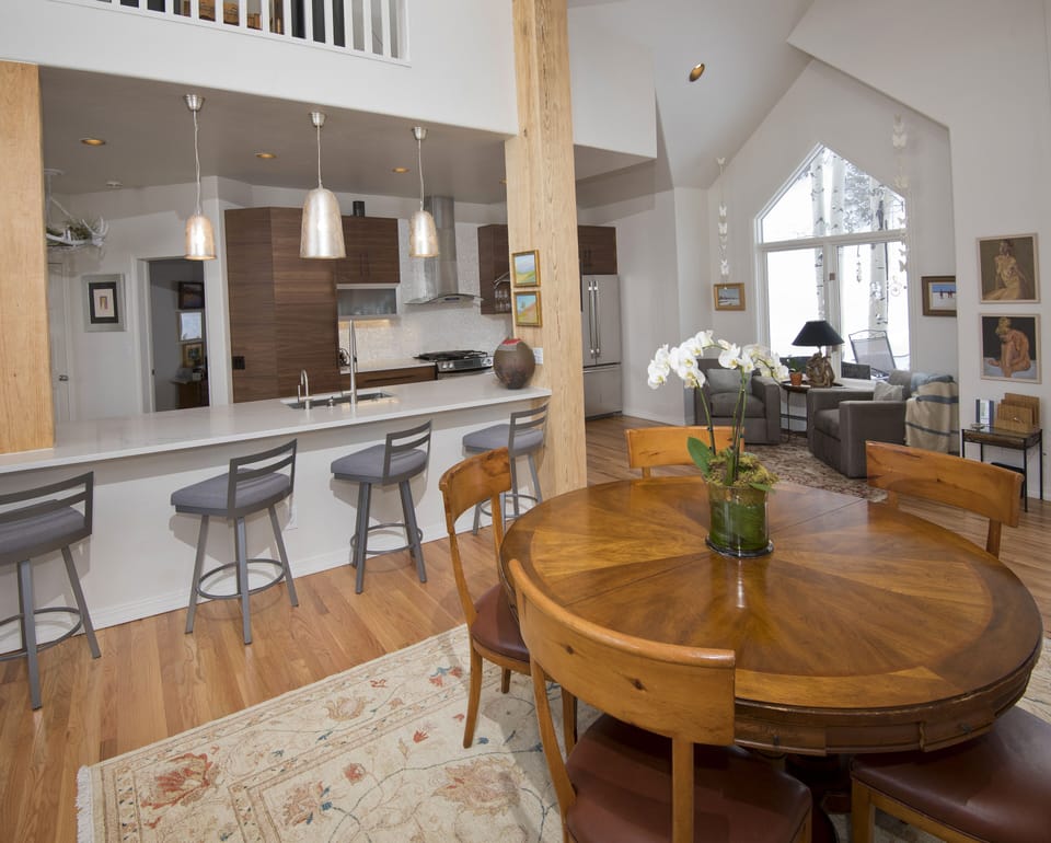 Round table that enlarges to seat 12