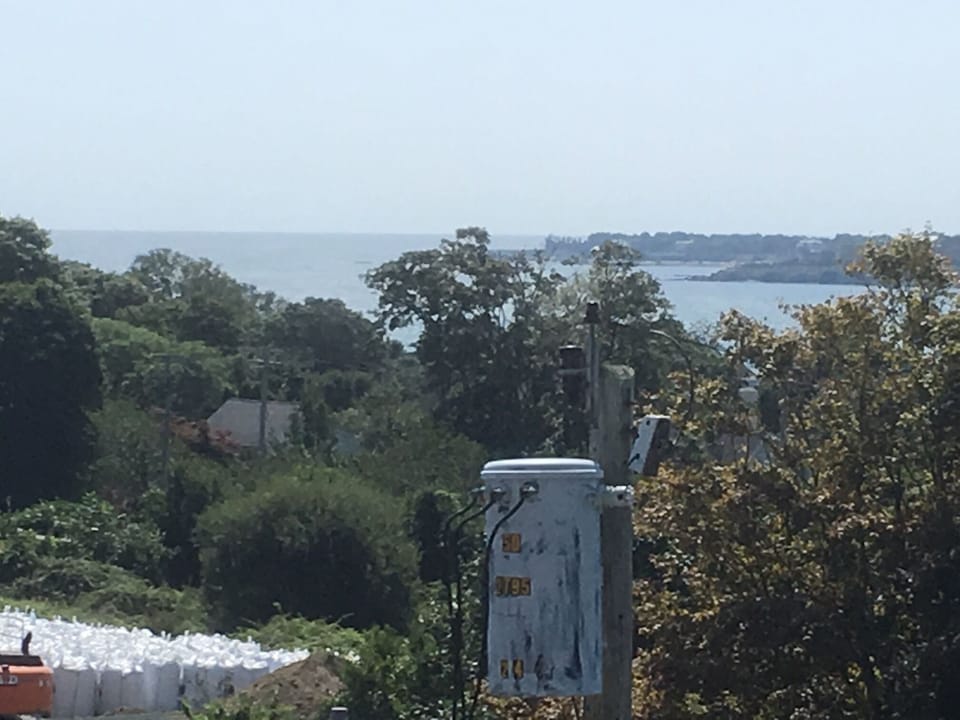 View of Cliff Walk and ocean from third floor