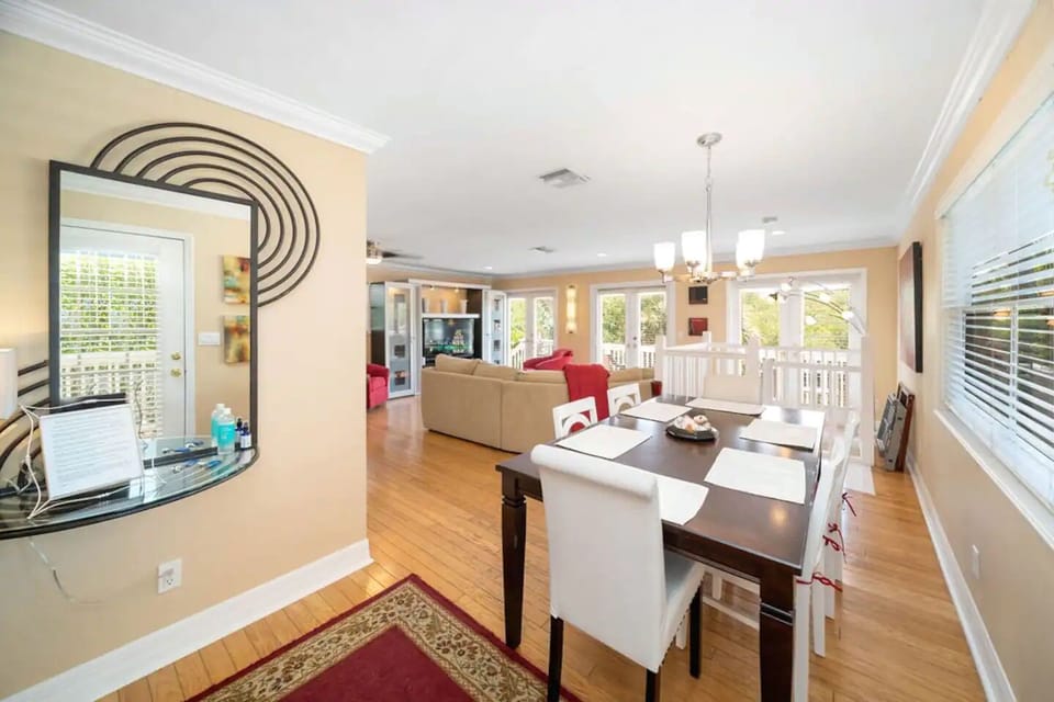 Living room and dining table