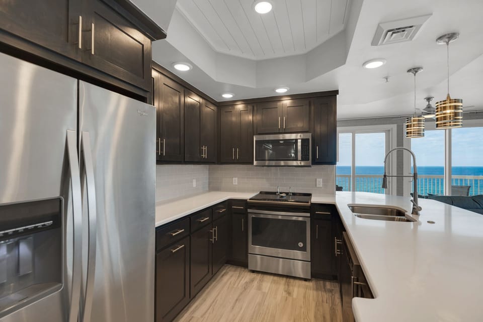 You Won't Miss the Great Views Even in the New Kitchen!