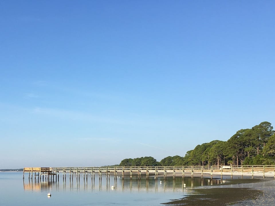 Bay North's private dock