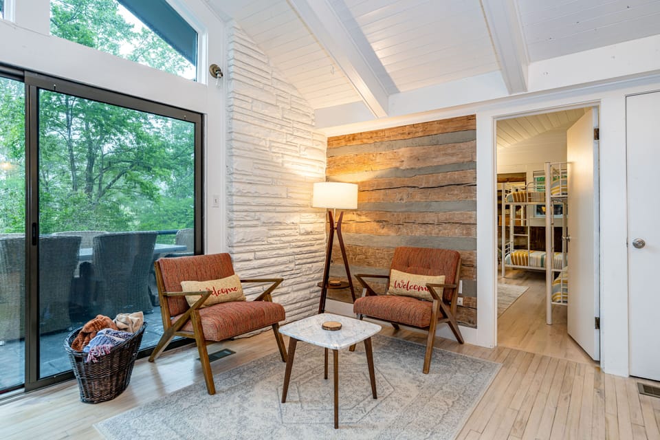 Cozy reading corner