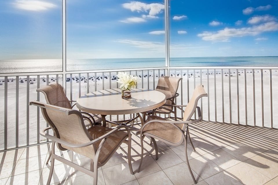 Sit out on your balcony and appreciate the views.