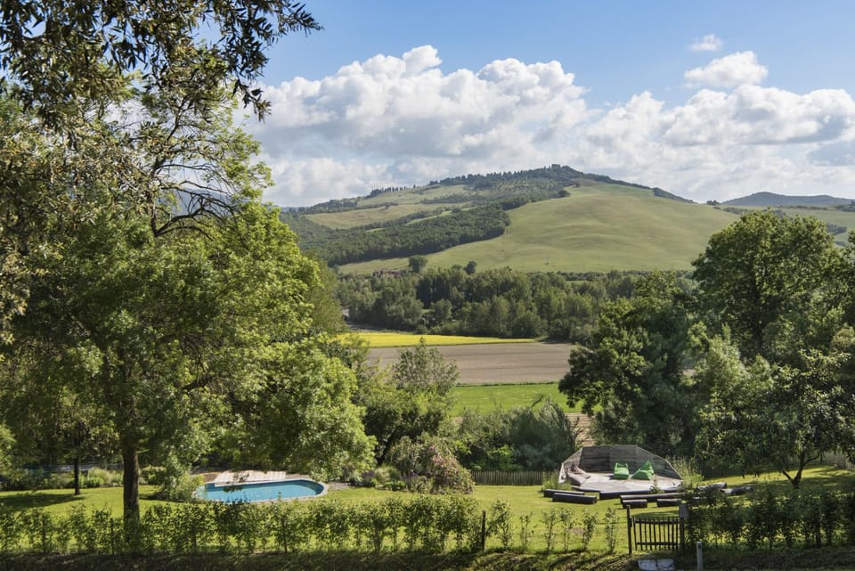 Seasonal outdoor pool, sun loungers