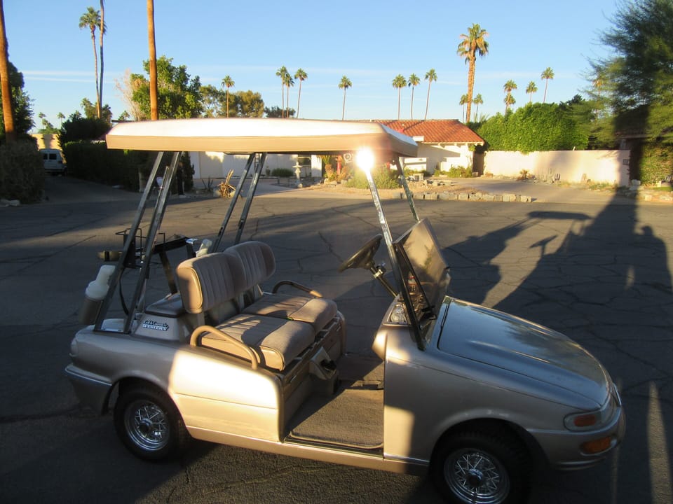 Golf cart availble for your use. 