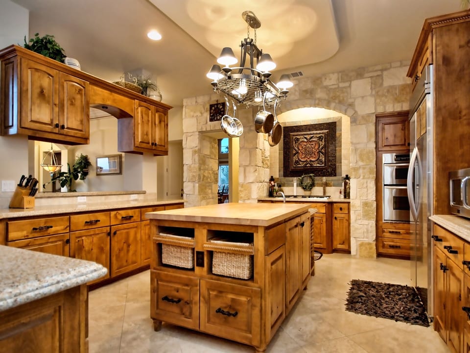 Large kitchen island