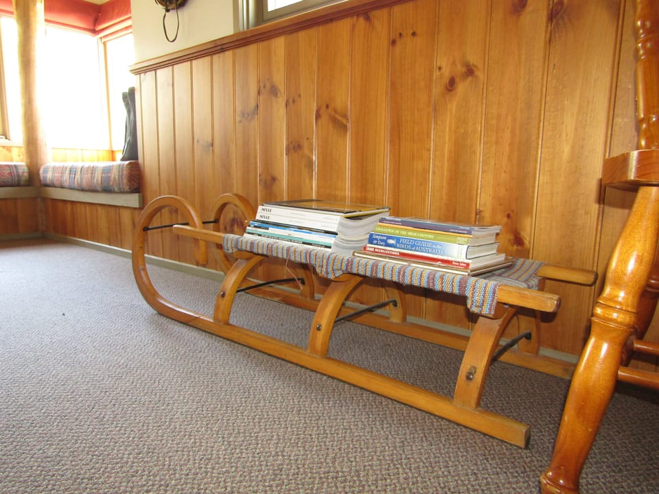 Antique sleigh on display