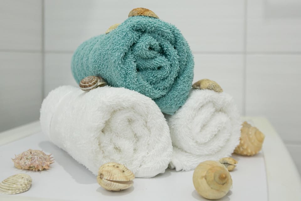 Deluxe Double Room, 1 Bedroom, Terrace | Bathroom | Shower, free toiletries, hair dryer, towels