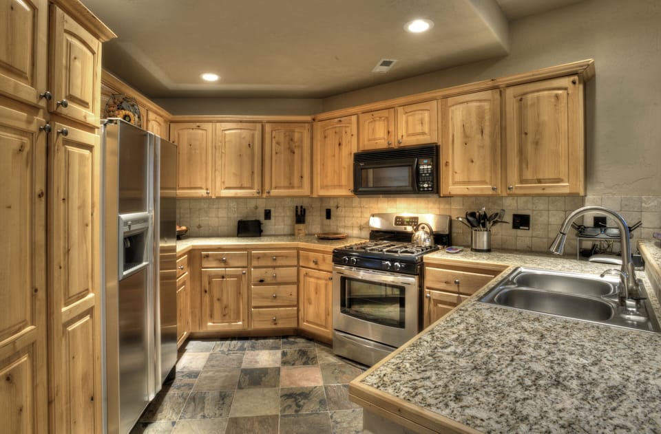 Enjoy the convenience of a full kitchen 