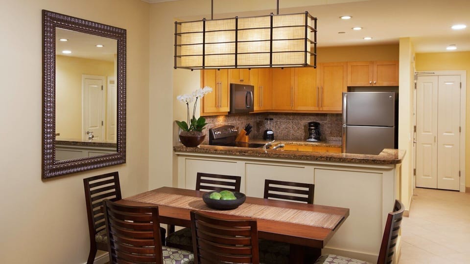Kitchen and dining area