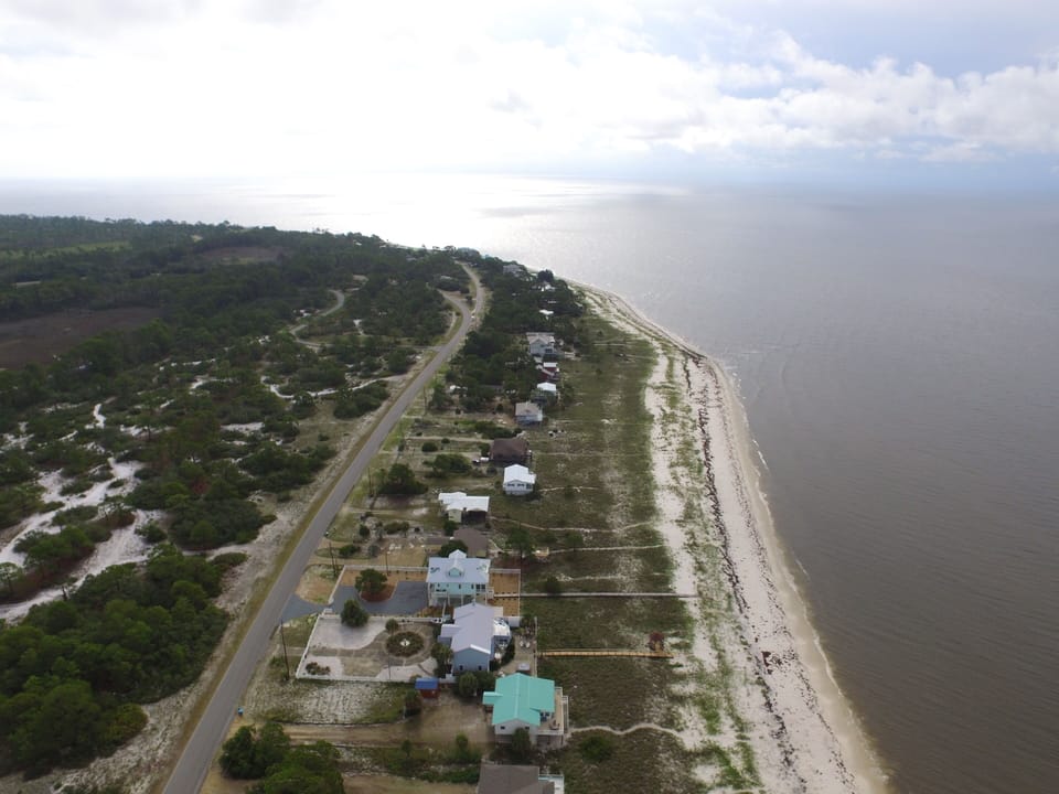 Birdseye view of our beach