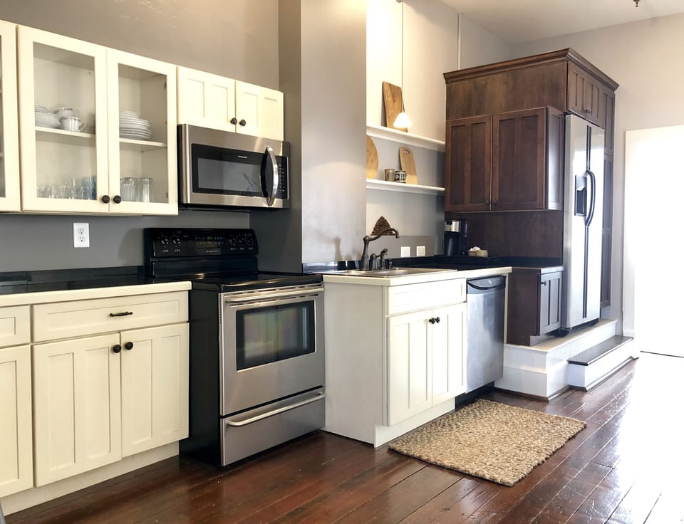 Ready to cook up your favorite recipes in this open kitchen