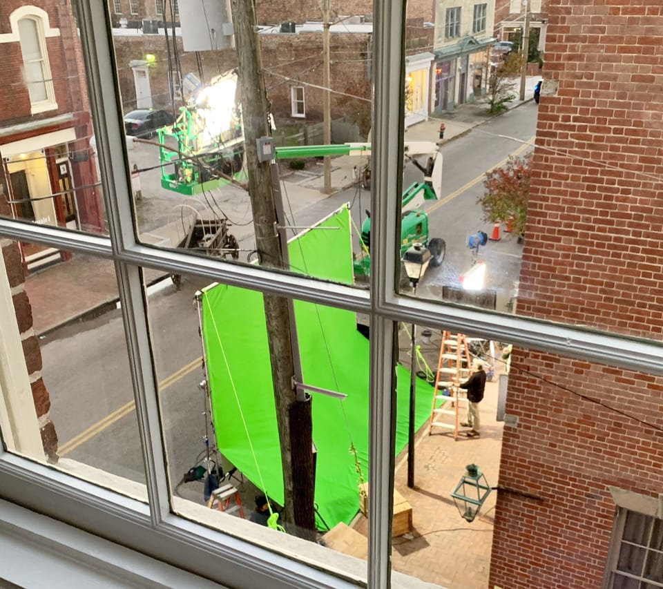 Petersburg has become a film hotspot. It’ not uncommon to see film sets outside