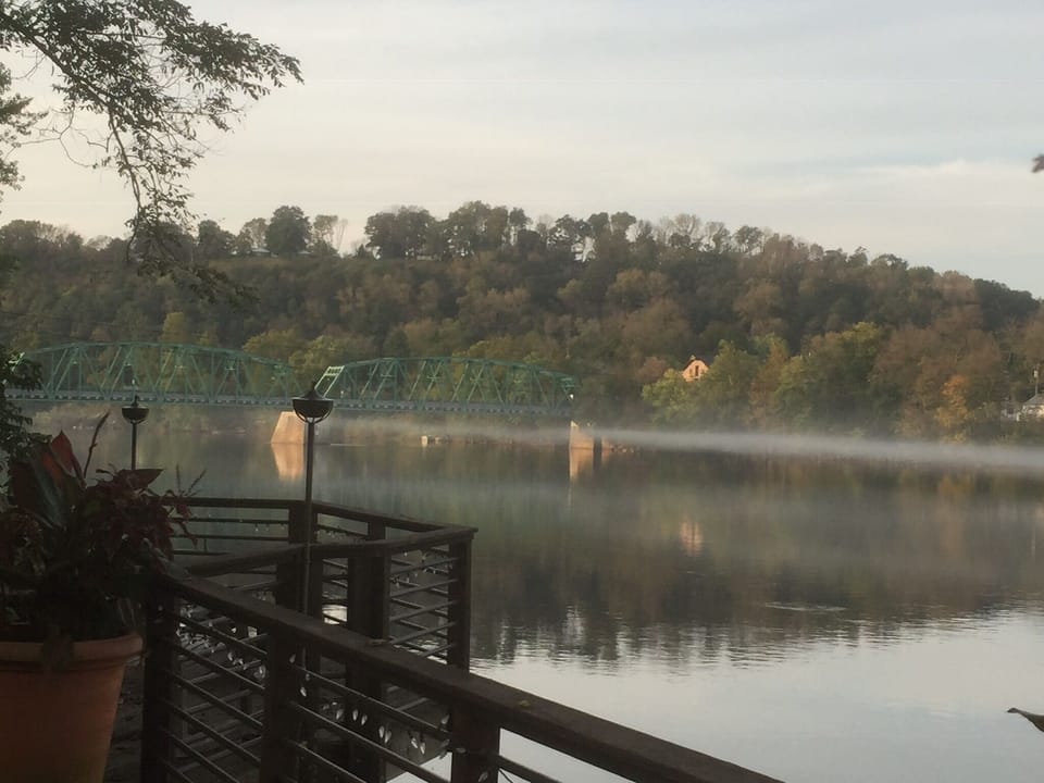 Early morning mist on the river.