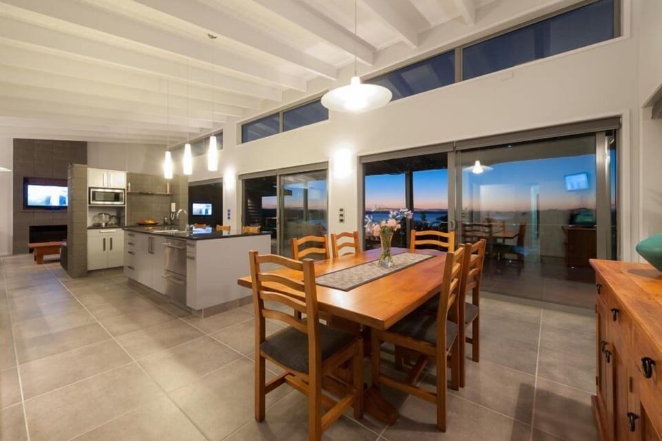 Seemless flow of living, dining and kitchen space
