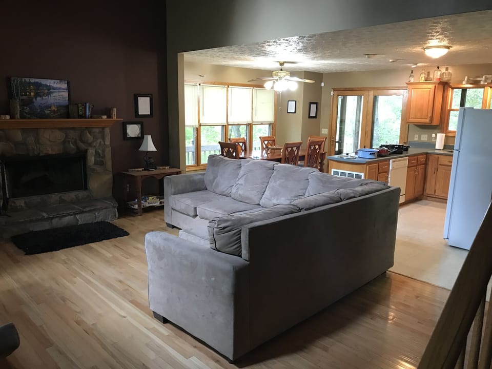 Living Room, Dining room and Kitchen