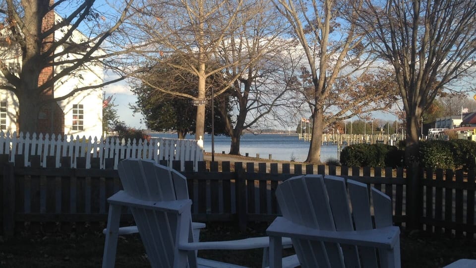 View from front yard of house -- facing St. Michaels harbor