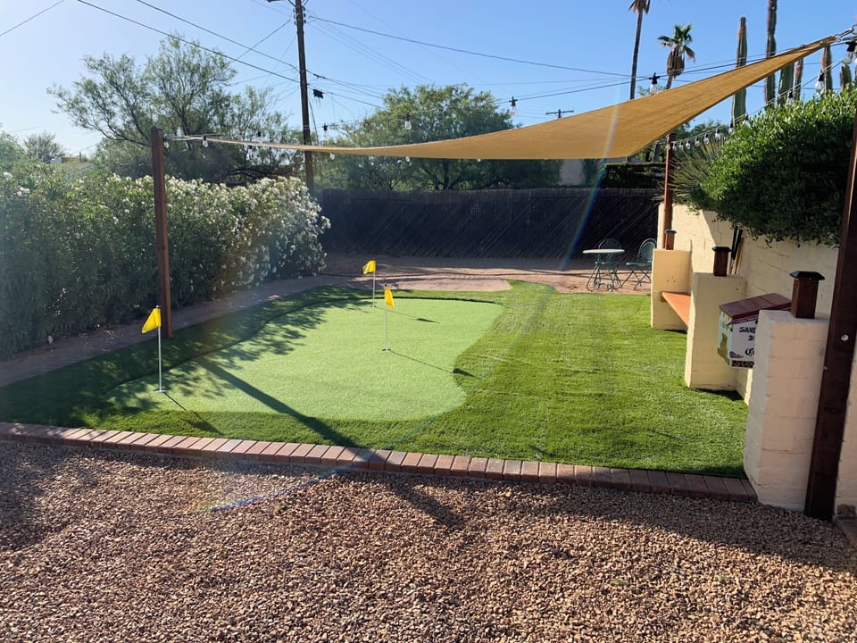 New putting green added.