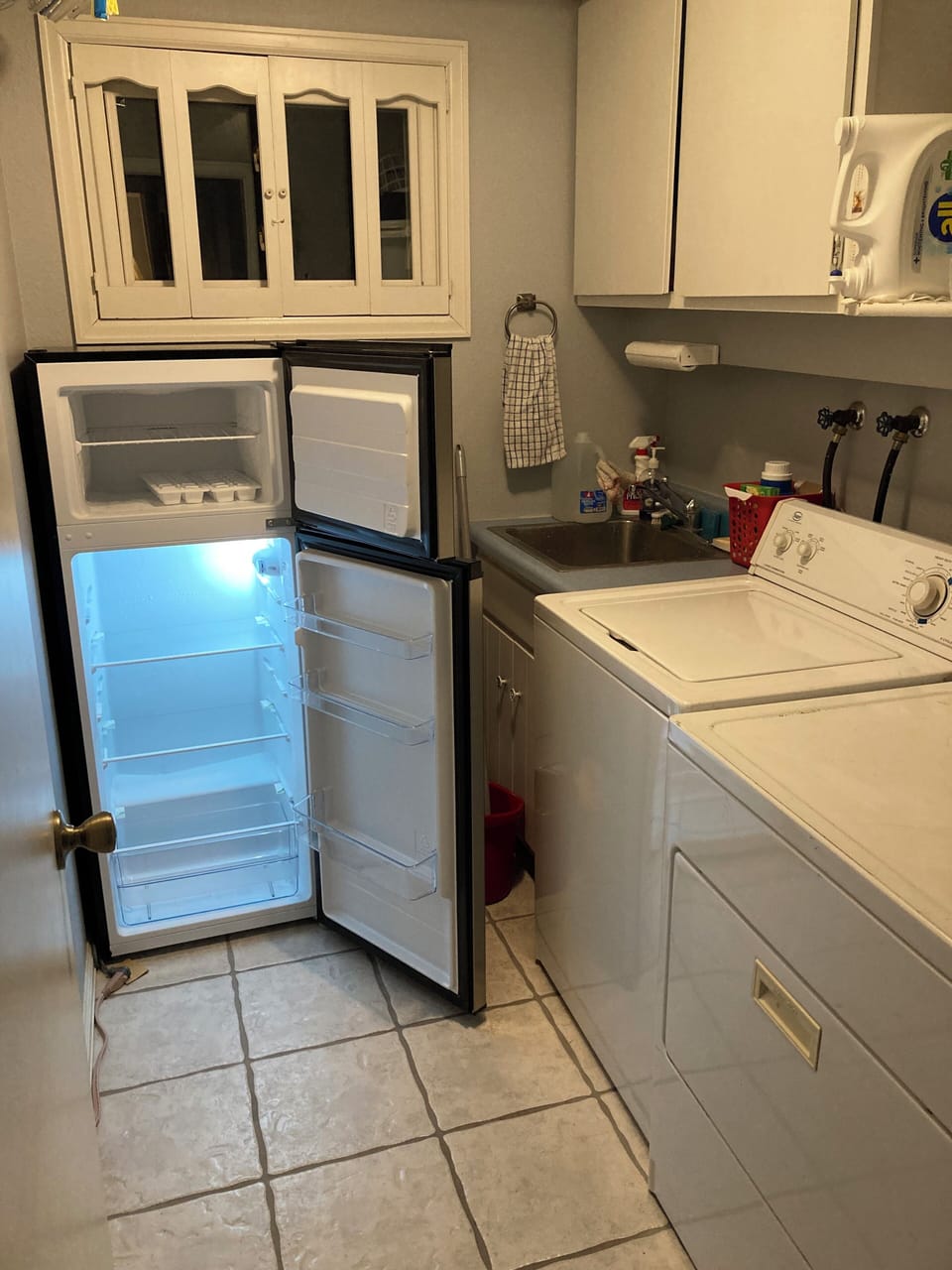 Laundry Room with larger refrigerator/freezer