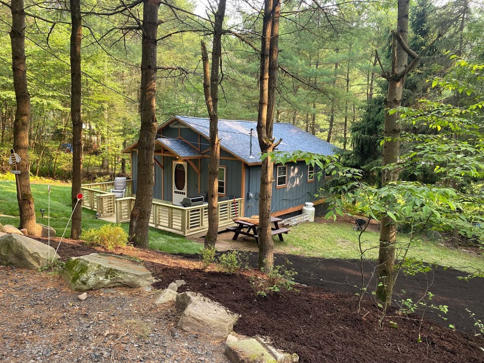Freshly painted and new deck