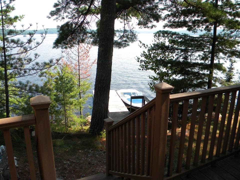 Your deck pathway leading to your dock