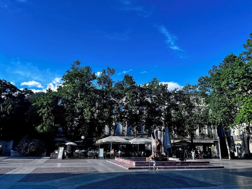 Place du Marché aux Fleurs is one of Montpellier's most beautiful squares