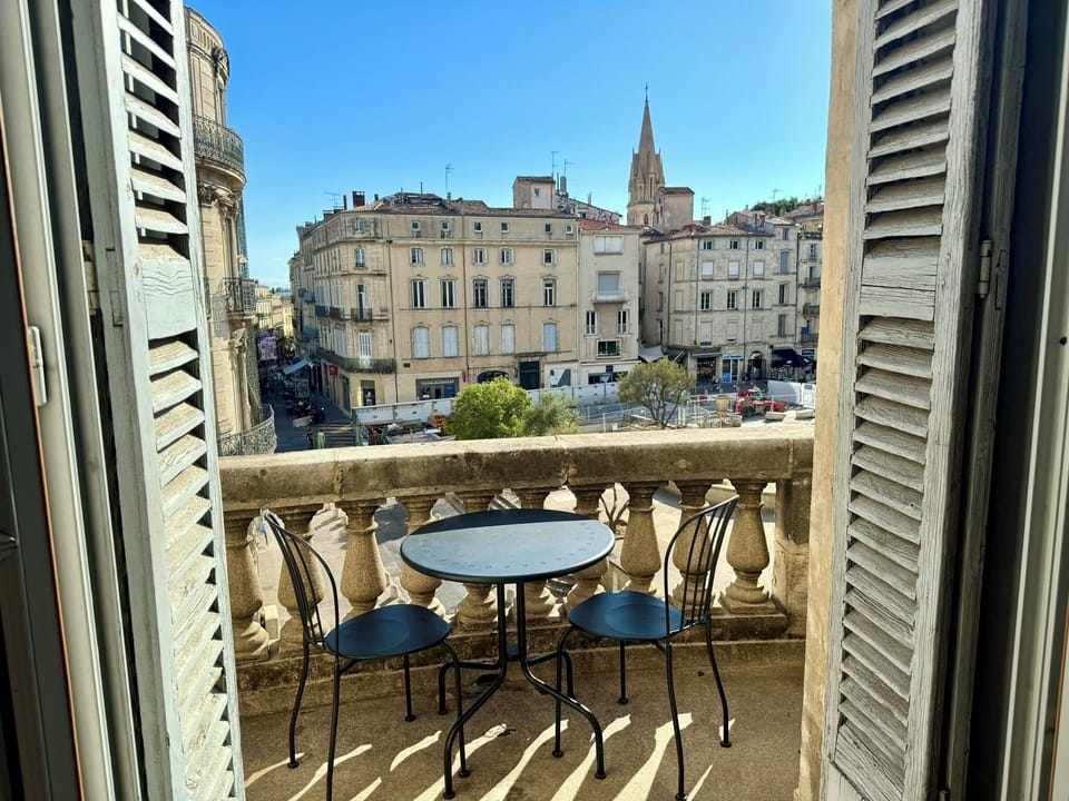 The generous wrap-around balcony is perfect for alfresco dining. 