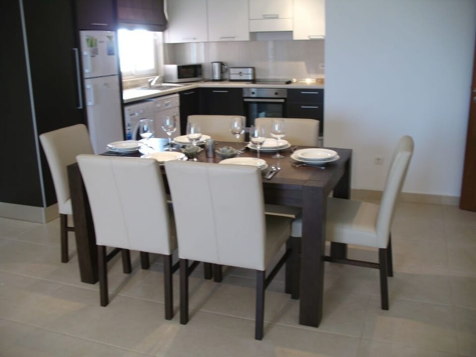 dining room and kitchen