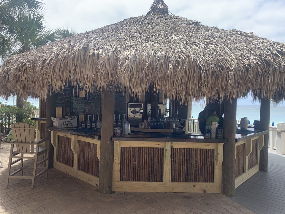 Newly renovated Tiki Hut.  