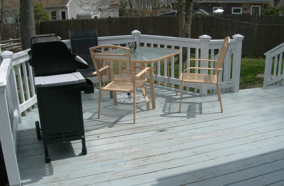 Barbeque and outdoor furniture - other chairs available not pictured
