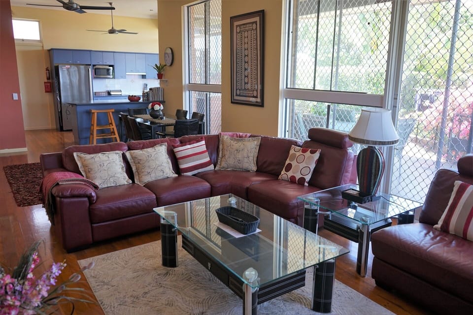 Comfortable leather lounge furniture