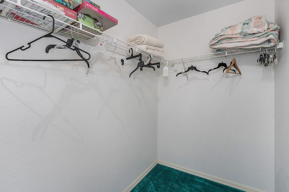 Both Bedrooms have large walk in closets