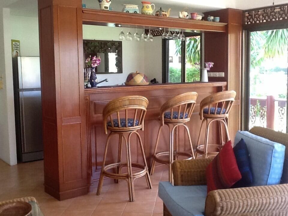 Kitchen area...tucked away behind the bar! Just in case you dine in!