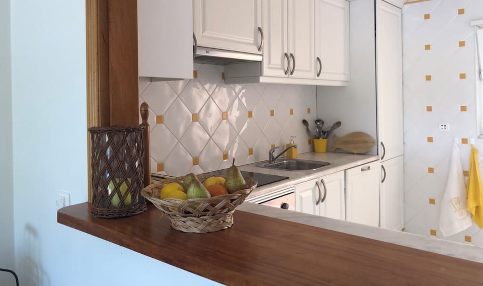 The open kitchen gives a easy connection with the rest of the living