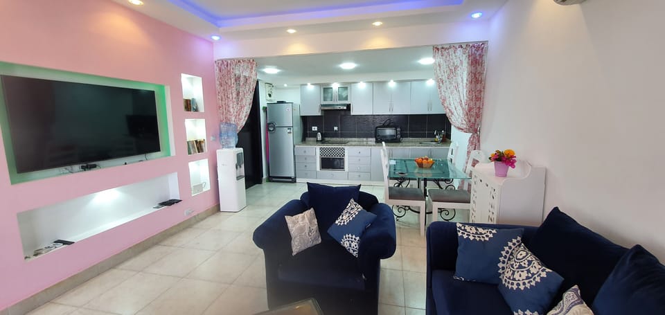 Lounge with dining area